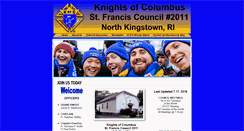 Desktop Screenshot of kofc2011.com