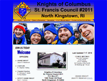 Tablet Screenshot of kofc2011.com